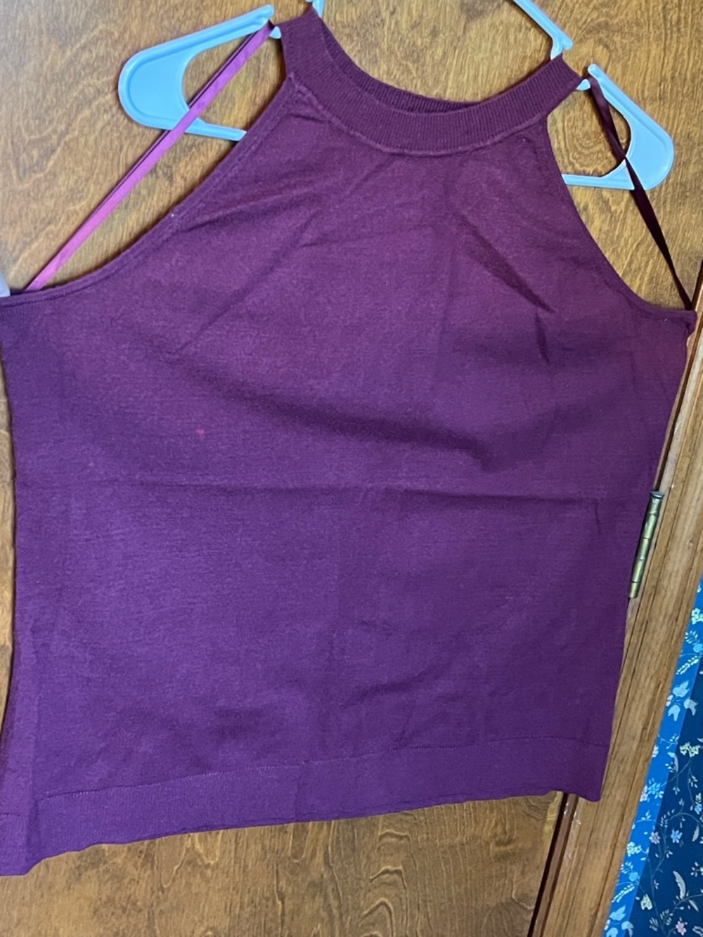 Lane Bryant Burgundy High-Neck Sleeveless Sweater Tank